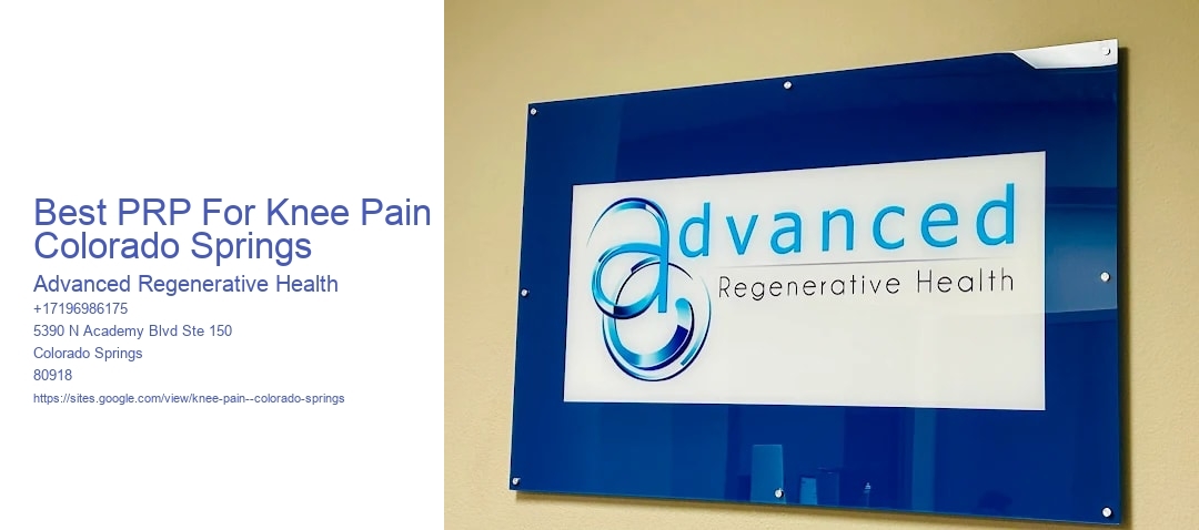 Best PRP For Knee Pain Colorado Springs